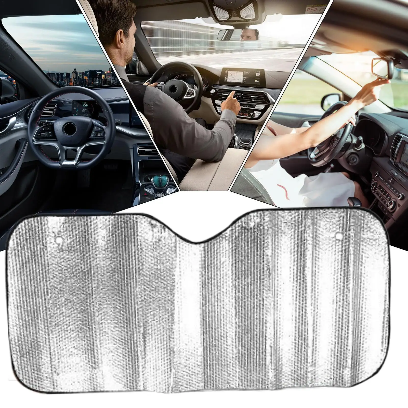 

Солнцезащитный экран для лобового стекла автомобиля, складной козырек, защита от ультрафиолета и тепла для компактных и хэтчбеков