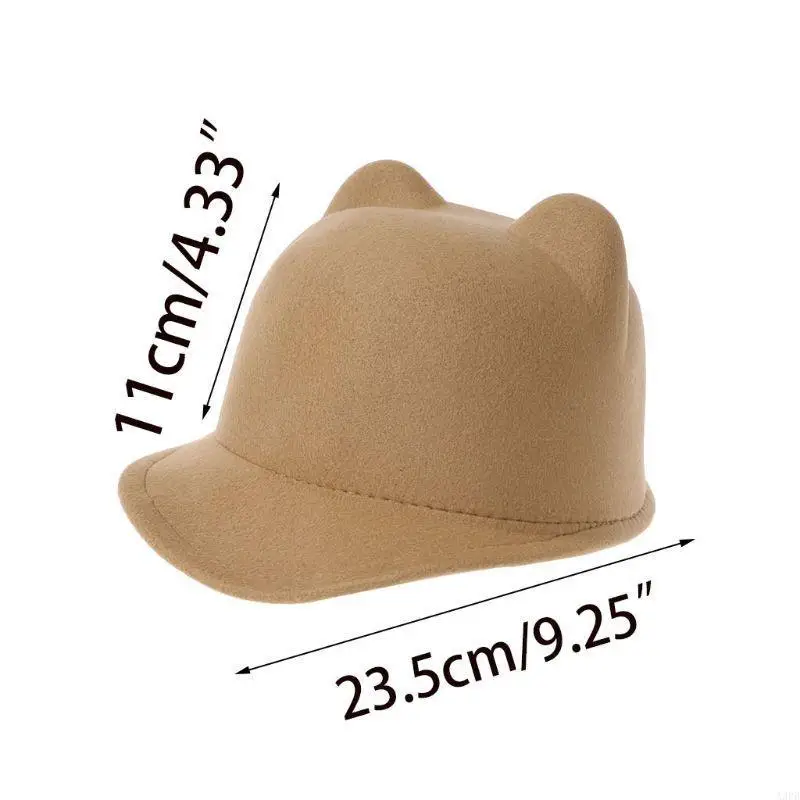 New Winter Women Girl Wolle Derby Devil süße für Katzenohren Bowler