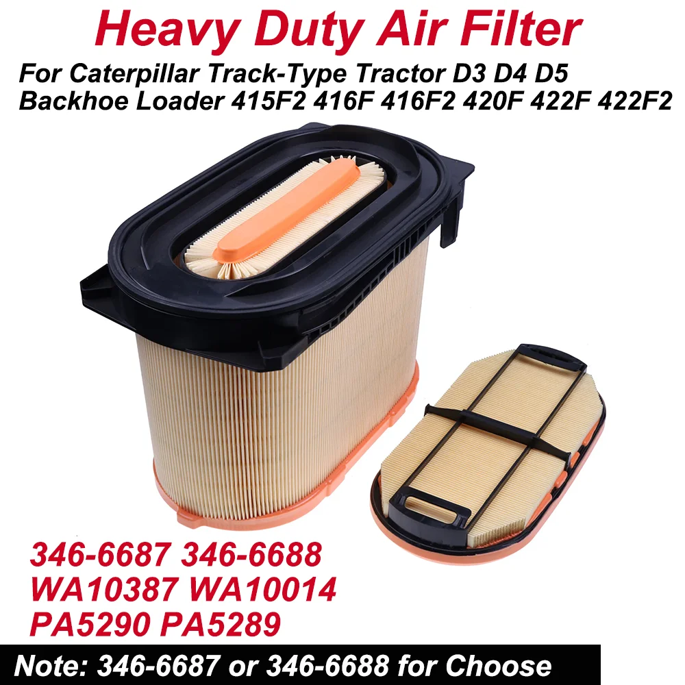 Air Filter 346-6687 346-6688 WA10387 WA10014 PA5290 PA5289 3466687 3466688 For Caterpillar Tractor D3 D4 D5 415F2 416F2 422F2