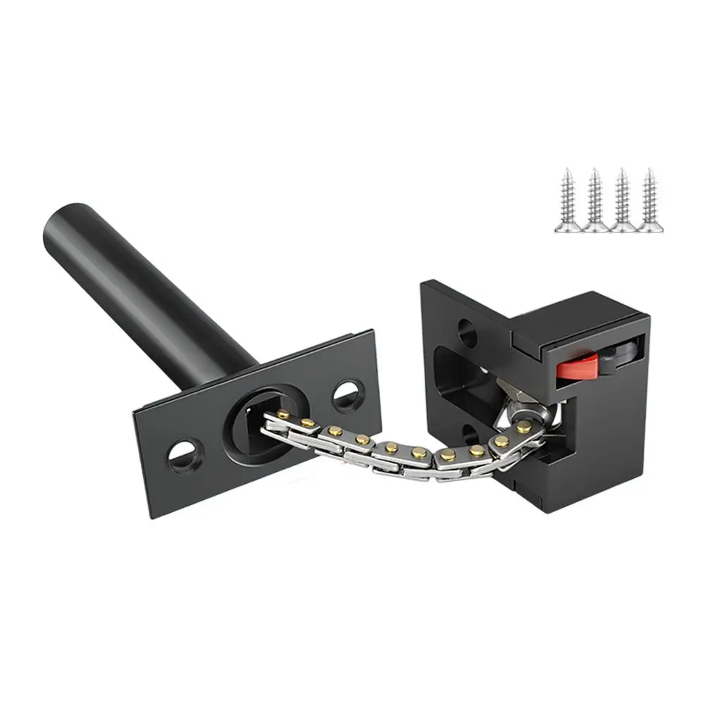 

1Pc Zinc Alloy Concealed Anti-Theft Chain Door Lock Silent One-Touch Latch For Home Security Hardware