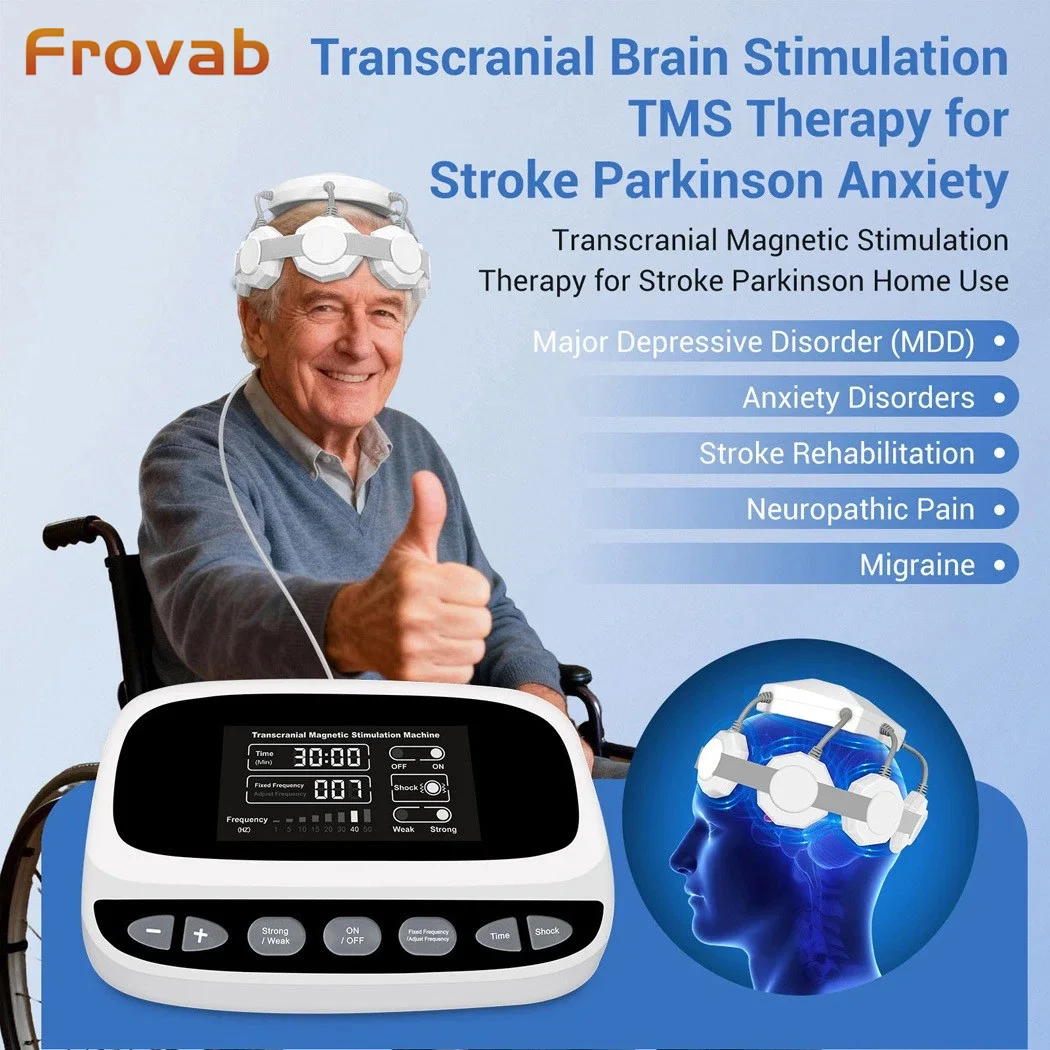 

Аппарат для транскраниальной магнитной стимуляции (ТМС) Frovab: восстановление после паркинсонизма, депрессии, тревоги, инсульта, неврологических расстройств.