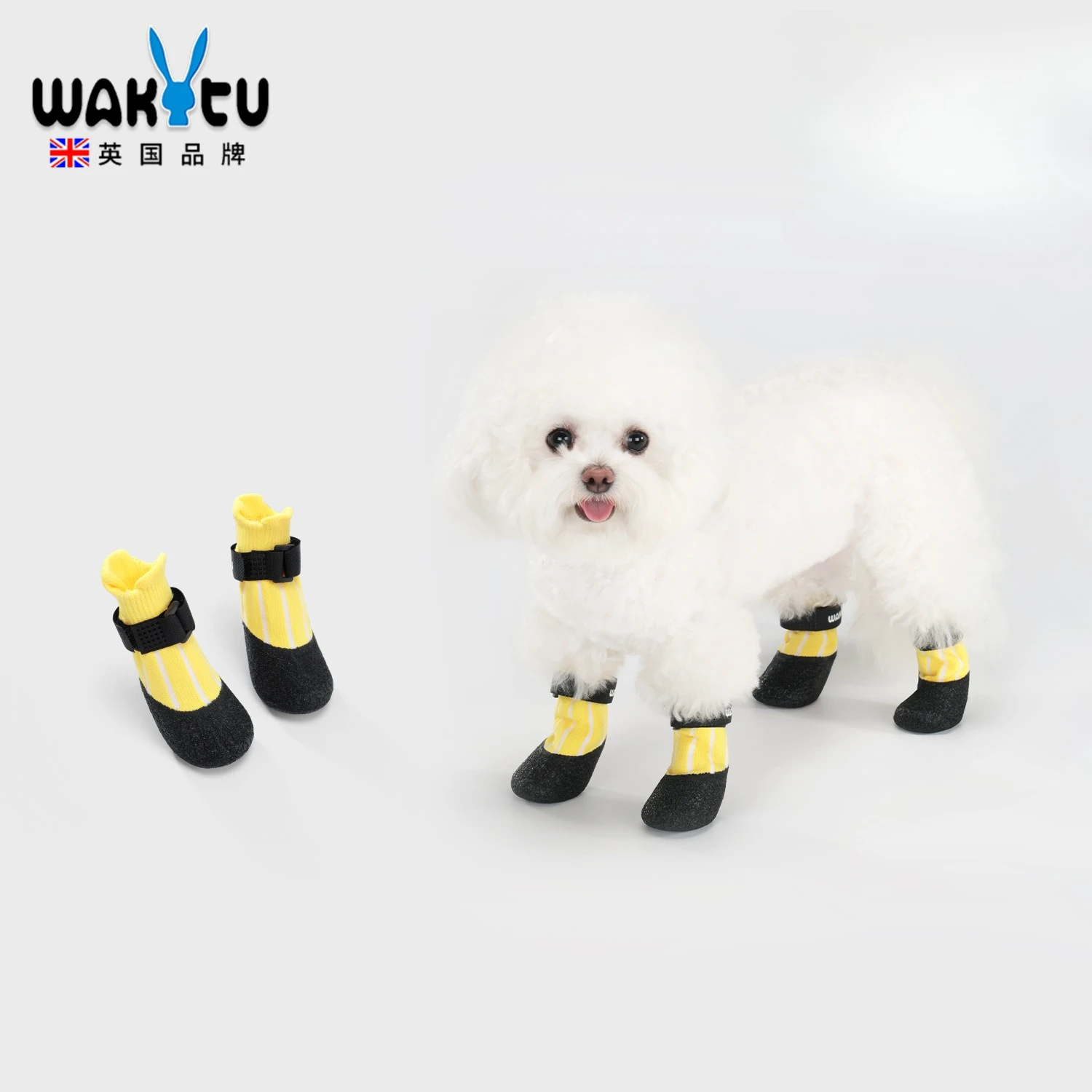 

Wakytu Dog Shoes Summer Breathable Knitted Dog Shoes Pet Foot Covers Medium and Small Dogs Do Not Fall Off The Soft Soles