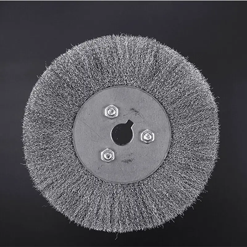 Premium Stainless Steel Wire Brush, 75mm OD, 16mm ID, Flexible and Long lasting, Suitable for Rust, Scale, and Dirt Cleaning
