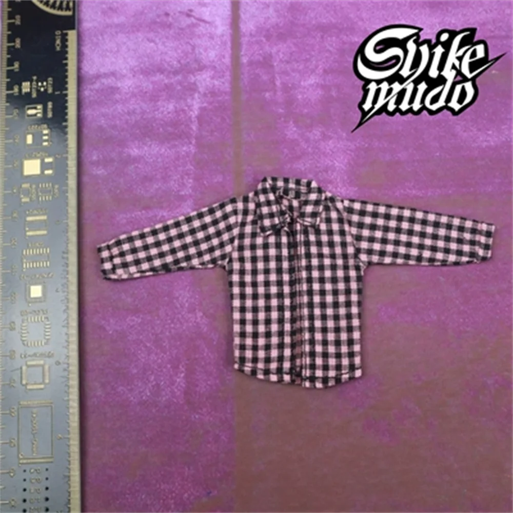 SKD001 Soldier 1/12 Model Clothing Accessories Plaid Shirt Accessories 6-inch Trendy Top  Long Sleeve  For 6 Inch Action Figure