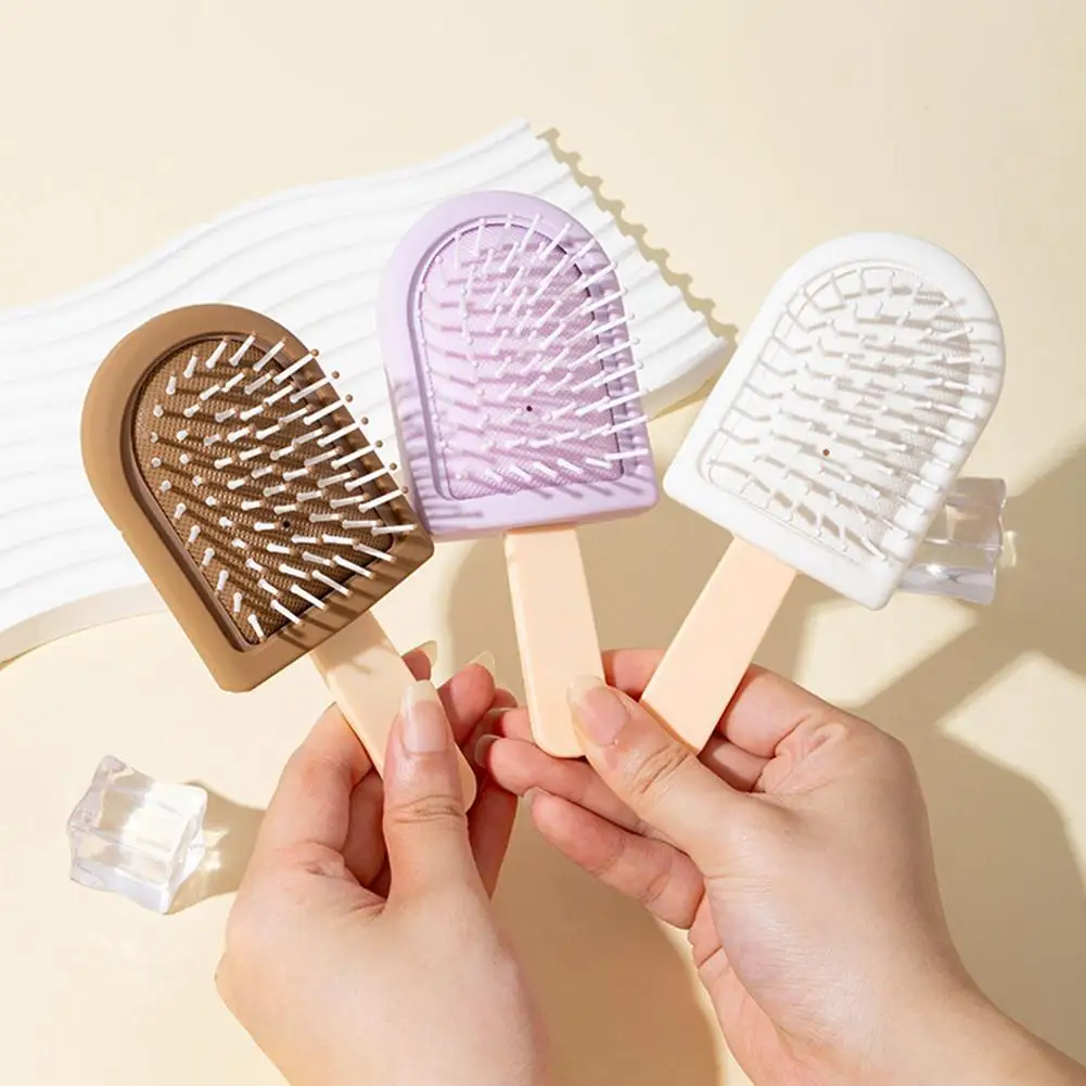 

1pcs Ice Cream Hair Brush Detangling Hairbrush Women's Wet Curly Hair Scalp Massage Comb Salon Hairdressing Styling Tools