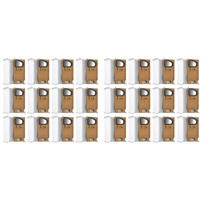 TFORU-24 Pcs For Xiaomi Roborock H6 H7 Robot Vacuum Cleaner Non Woven Dust Bag Professional Replacement Parts