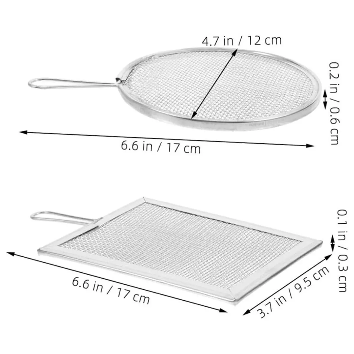 مجموعة أدوات فخار من الفولاذ المقاوم للصدأ مكونة من 3 قطع - غربال التربة وفلتر طلاء السيراميك للنحت الفعال