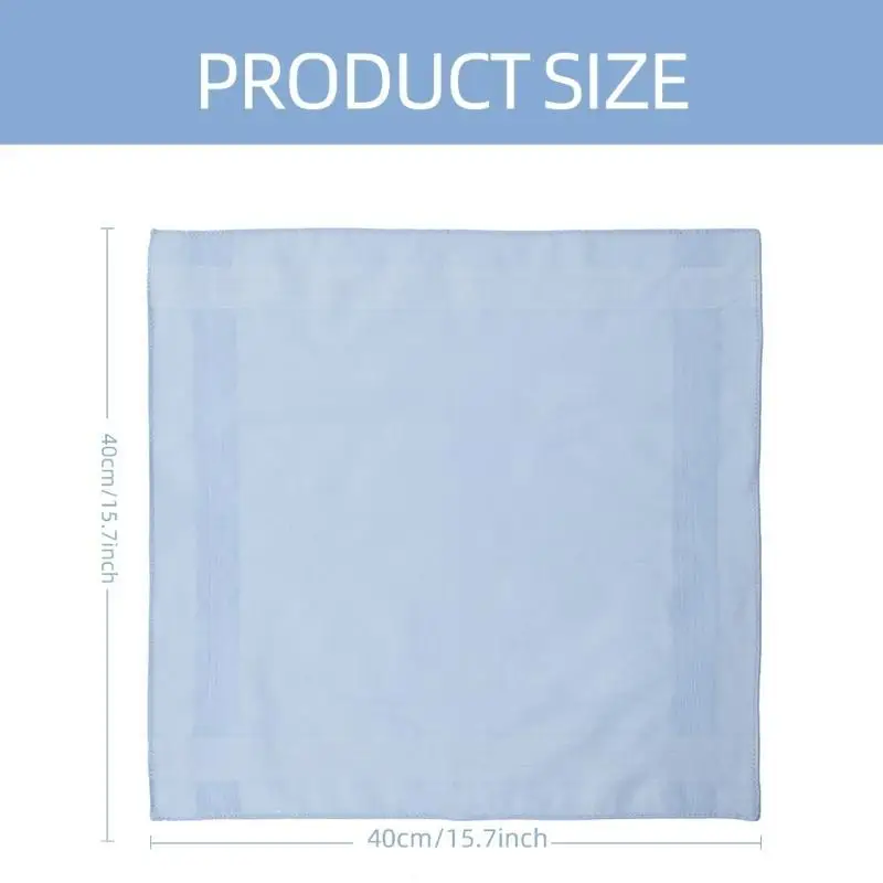 39bd Cotton Plain Saputen Untuk Semua Usia Besar Besar Handuk Handuk Facecloth Wanita Pria Bisnis Keringat Handuk Saku Square