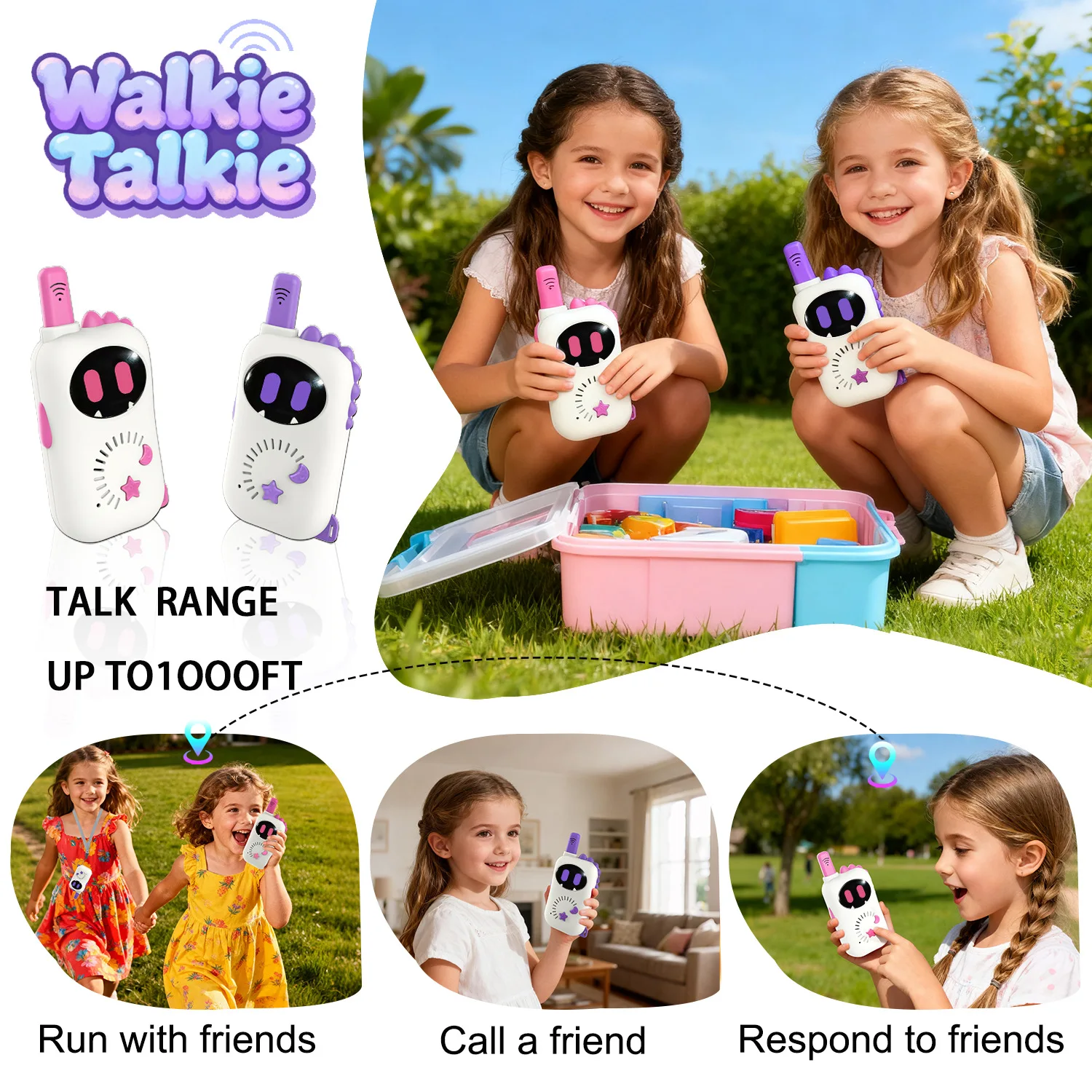 2 قطعة أطفال صغيرة لاسلكي تخاطب ألعاب إلكترونية لمسافات طويلة نقل لاسلكي في الهواء الطلق الوالدين والطفل الذكية التفاعلية ToysGift