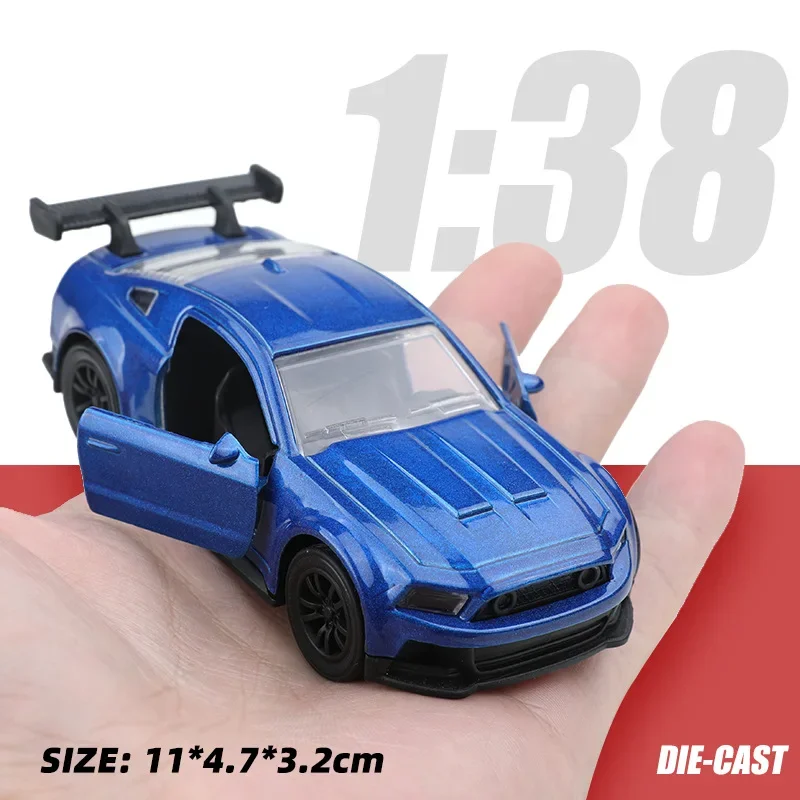 1:38 alloy sports car model pull back double door alloy car wholesale boy toy gift cross-border