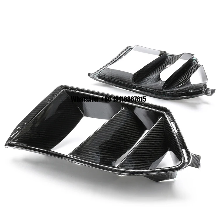 

Real Dry Carbon Fiber Front Air Duct Vent Trims for BMW M3 G80 M4 G82 Front Bumper Air Duct Vent Trim Replacement