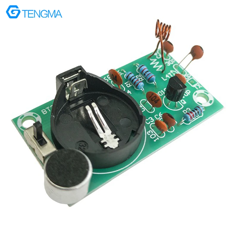 Simples FM Microfone Sem Fio Transmitindo DIY Electronic Welding Kit 88-108MHz