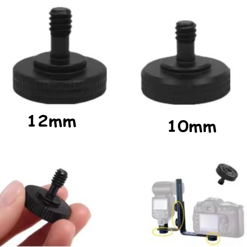 1Pc Metal Tripod Mount Screw Quick Release 1/4 Male to 1/4 Female Screw Adapter Mount For Camera Flash LED Bracket Tripod L Type