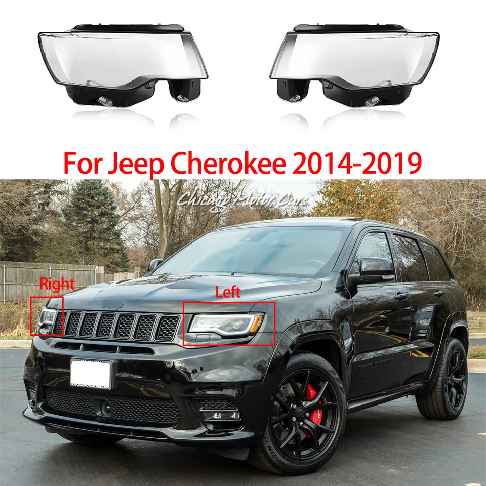 For Jeep Grand Cherokee 2014-2019 Headlamp Cover Transparent Glass