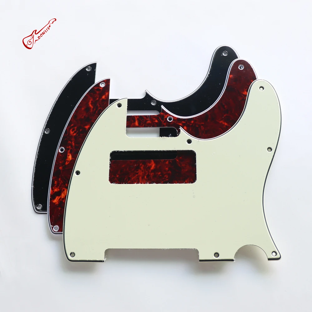 Donlis P90 Pickup Route Tortoise TL Golpeador de guitarra con 8 agujeros Estándar de EE. UU. En colores de tortuga verde menta negra