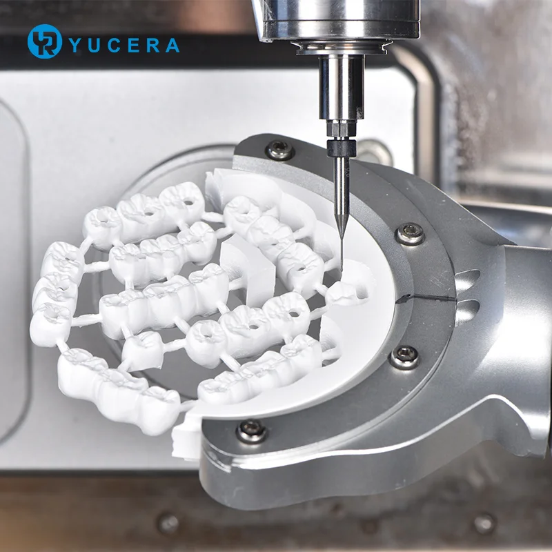 YUCERA Dental  Zirconia Multilayer Block 4D Pro Multilayer 8 Layers Gradient Color and Strength Long Bridge for Dental Lab