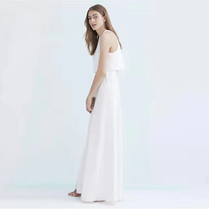 Sexy Halter O Hals Korea Trouwjurken Aangepaste Avondfeest Foto's Schieten Backless Bruidsjurk 2025, vestidos para mujer