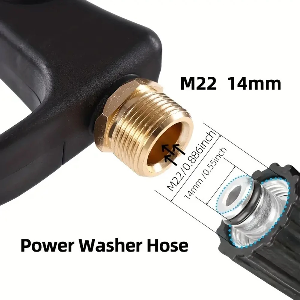 Pressure Washer with Foam Pot and 5 Nozzle Tips Supporting Variable PSI Output for Task-Specific Cleaning Requirements