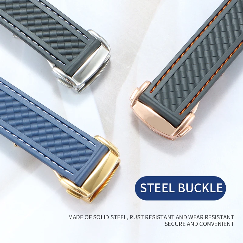 حزام ساعة منحني من السيليكون والمطاطي ، سوار للغوص ، مناسب لـ AQUA TERRA AT150 و 20 ، مناسب للرياضة من السيليكون