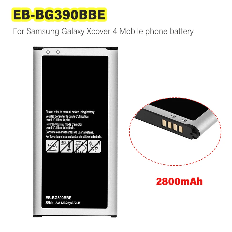 

Сменный аккумулятор EB-BG390BBE 2800 мАч для Samsung Galaxy Xcover 4 Xcover 4s SM-G390F SM-G398F аккумуляторы для мобильных телефонов