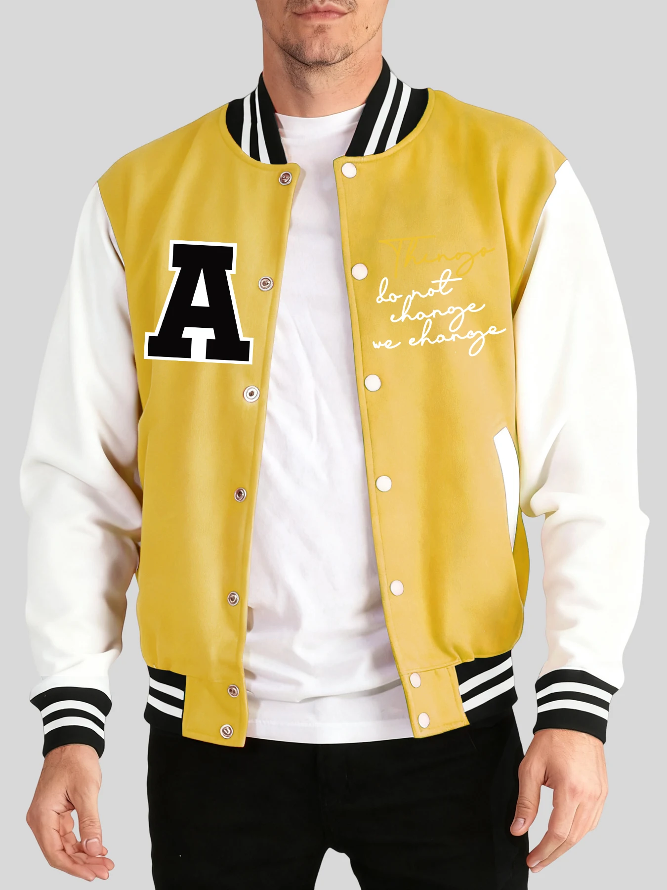 

Шрифт рукописного ввода, бейсбольная форма с креативным принтом, мужская повседневная мужская одежда большого размера, минималистичные удобные топы, осенне-зимняя куртка