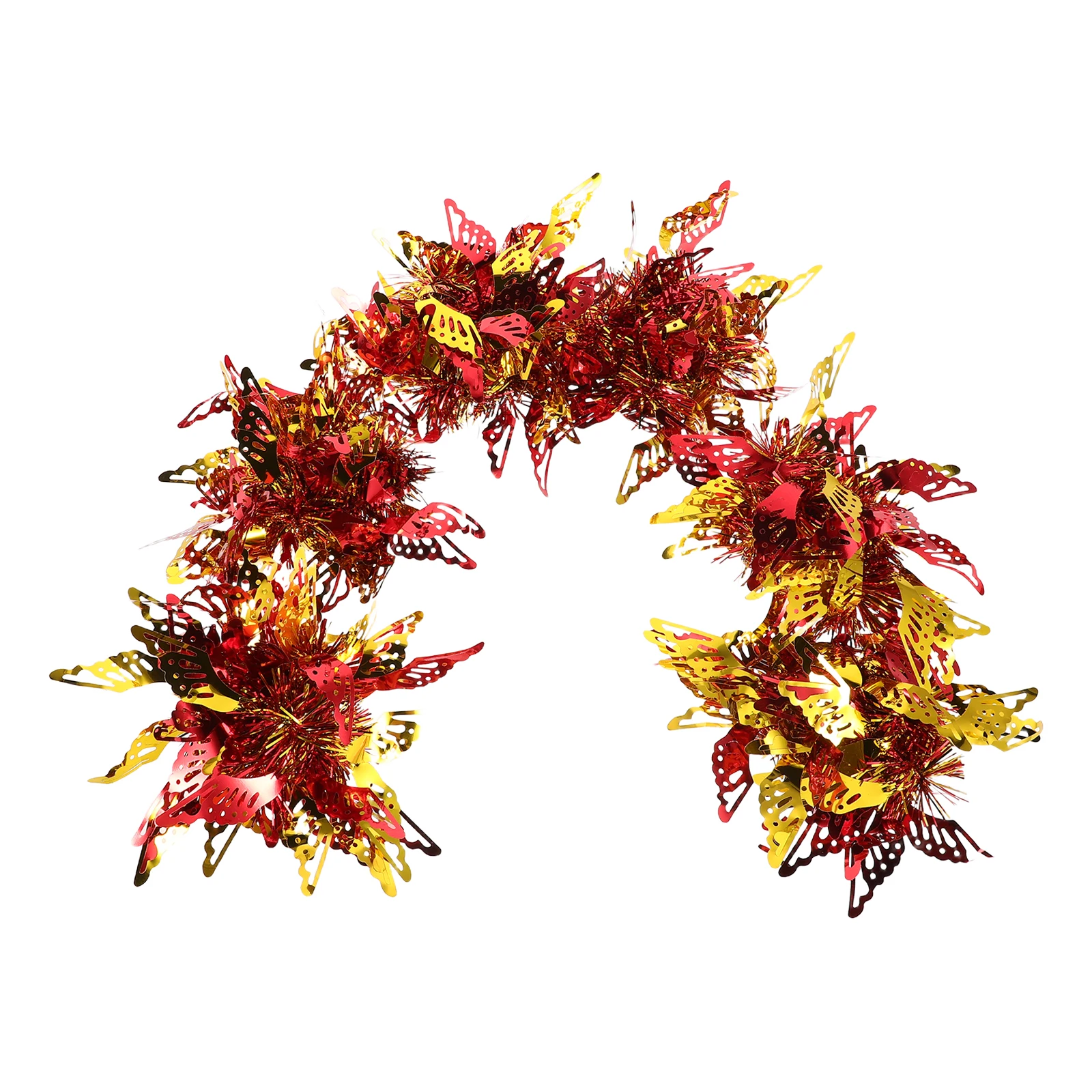 

6Pcs Lightweight Metallic Pom Poms Red Gold Cheerleading Hand Flowers Kids Dance Squad Accessories Cheer Leader Pompoms Bracelet
