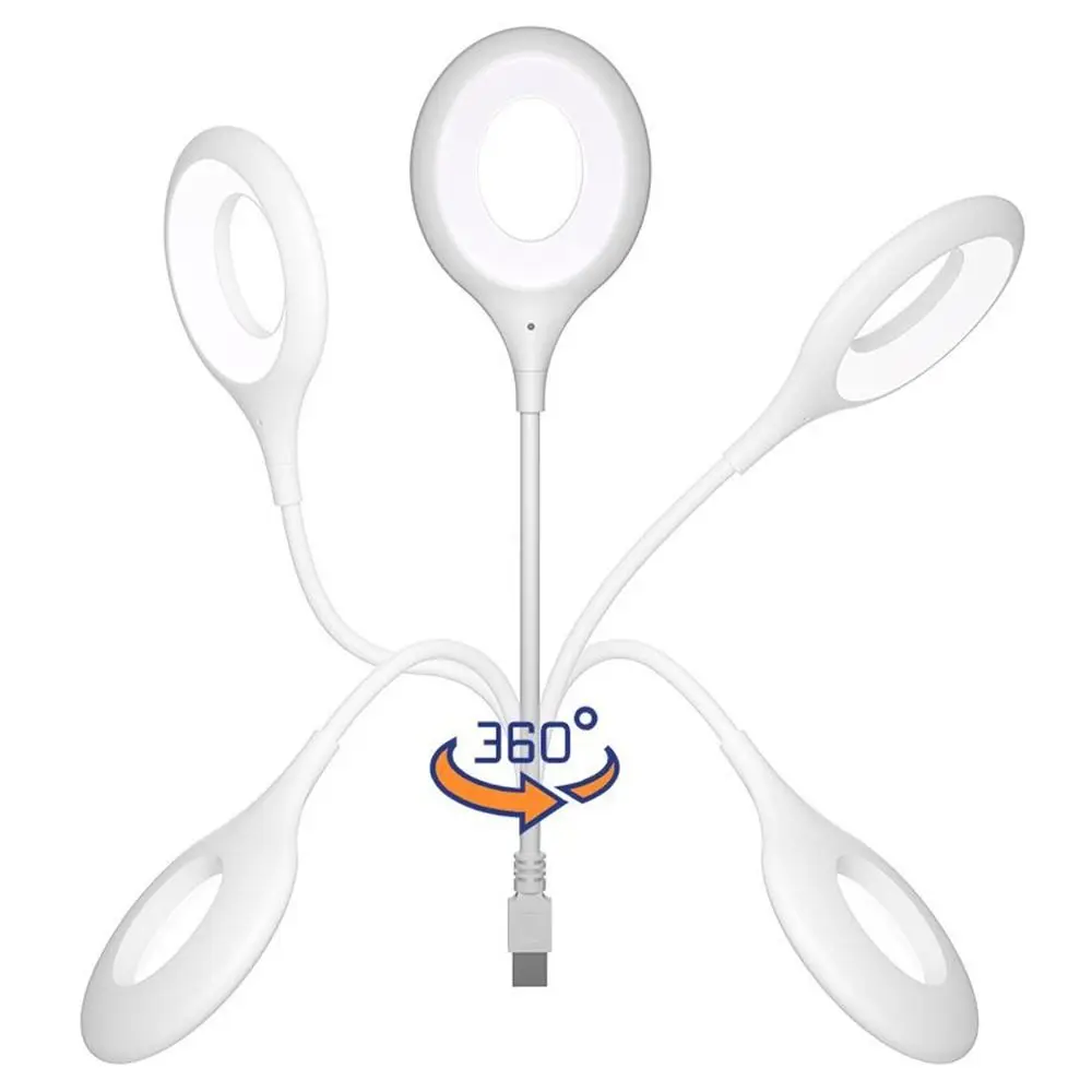 Fashion Voice Control Smart Moon Lamp Can Be Timed 3 Lighting Modes Bedside Lamp Rotatable Plug-In USB Energy-Saving Lamp