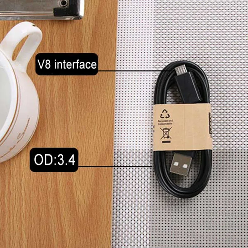 1M Micro USB Fast Charger Cable Data Cord Phone Charging Cable for Samsung Xiaomi Huawei Android Fast Charging Data Cables