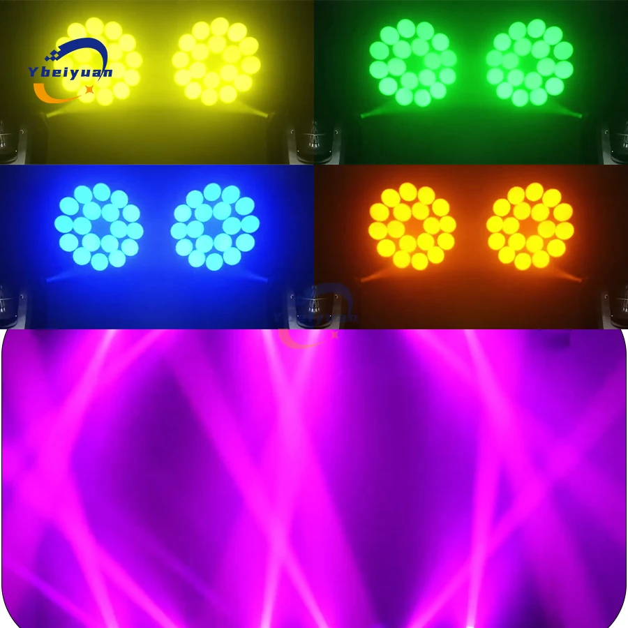 100 W LED RGBW 4 in 1 Moving Head Muster Strahllicht DMX-Steuerung Geeignet für Bar DJ Disco Party Nachtclub Hochzeit Bühnenlicht – Detail 9