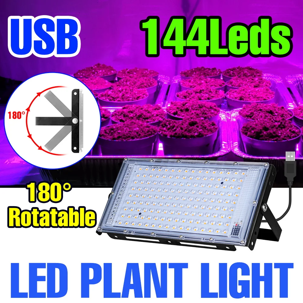 USB DC5V LED Grow Light Full Spectrum Plant Fruit Hydroponic Lamp Indoor Greenhouse Tent Vegetable Succulent Cultivation Lightin