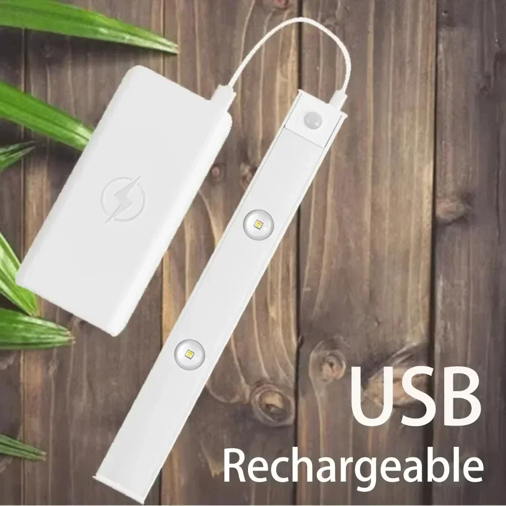 

LED Lights Type-C charging ultra-thin sensor lamp without wiring Metal body installation of three-color temperature adjustment