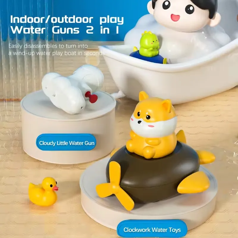 Mini jouets pistolet à eau bébé bain jouets d'attractions été en plein air plage Wimming fête enfants drôle Interaction palette bataille jouets