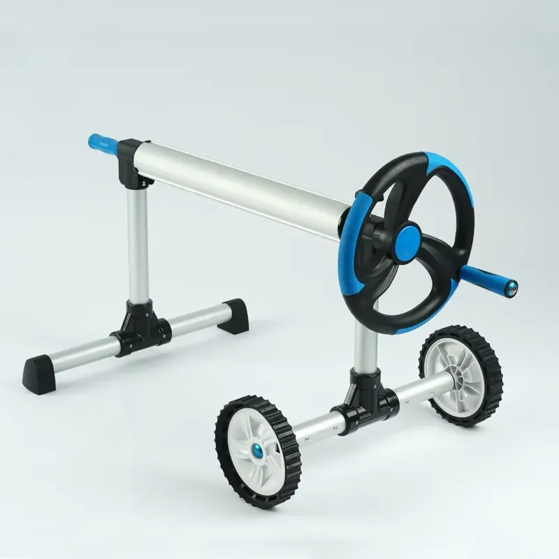 Above Ground Swimming Pool ABS+AL Easy Install Sliver Pool Cover Roller Reel