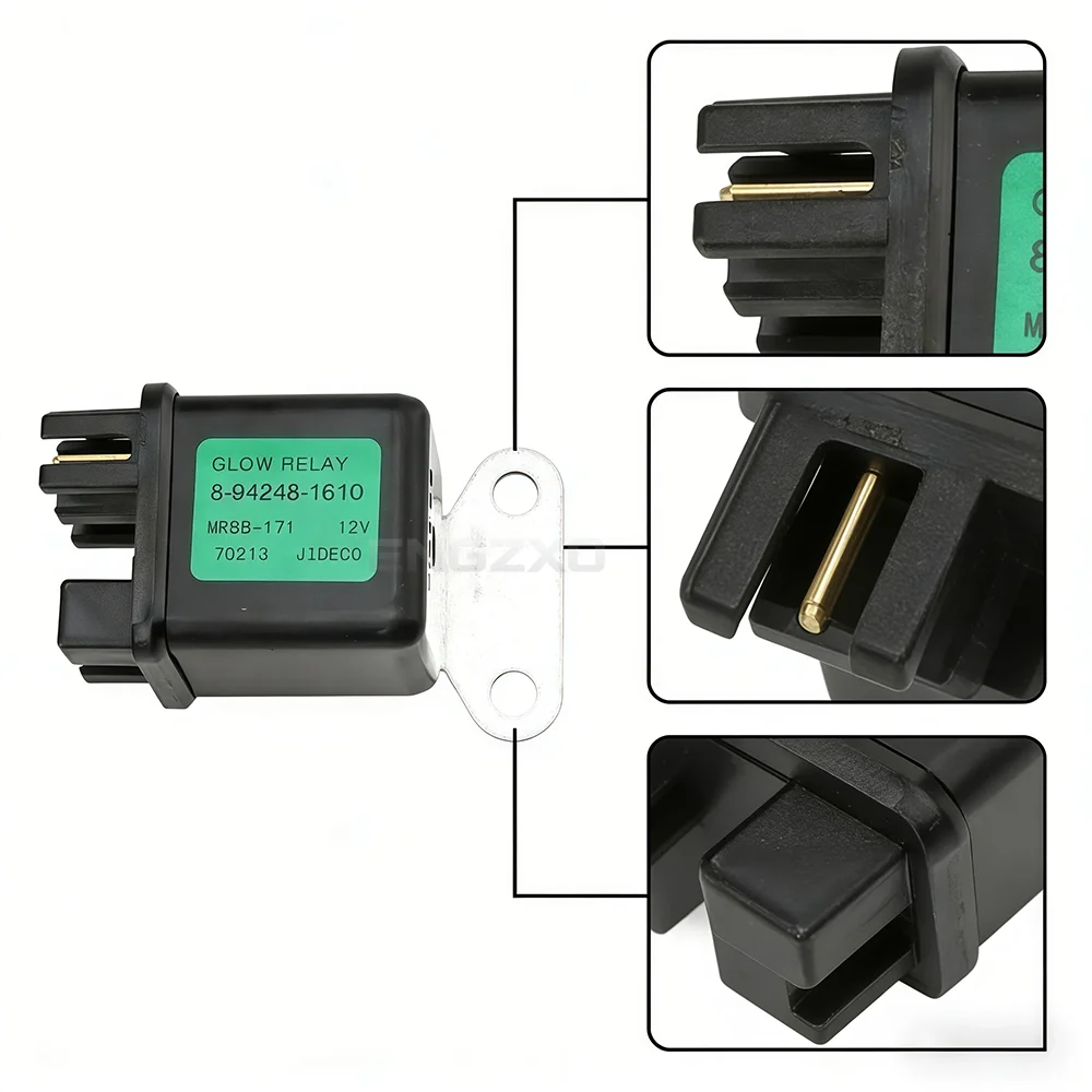 High Quality 8-94248-1610 8942481610 12V Mover Part Preheating Relay Glow Plug For Nissan Chevrolet Isuzu Hitachi Kubota Yanmar