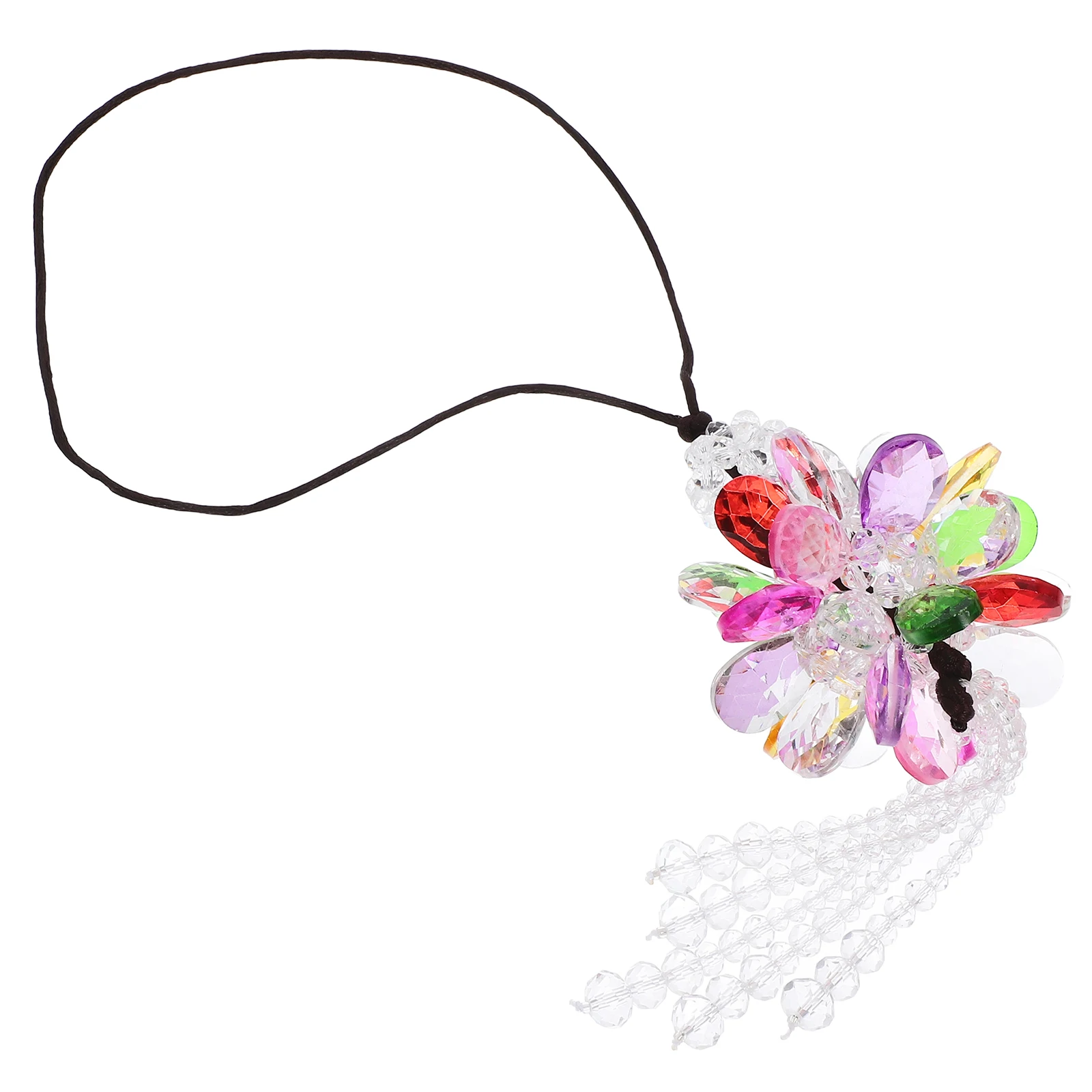 

Crystal Car Pendant Shiny Artificial Hanging Decor for Rearview Mirror Lightweight Compact Size Car Interior Accessories