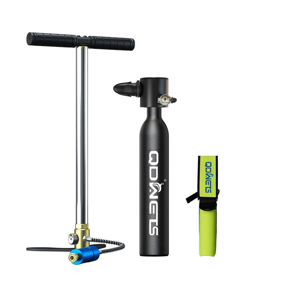 Diving Tank 0.5L Scuba tank Equipment 5-10 Minutes Lung Tank with Pump Outdoor Oxygen Diving Scuba Tank Underwater Breathing