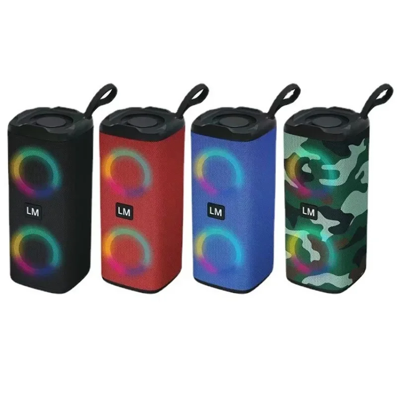 Cloth Bluetooth Speaker Home User Gift Audio Multi-function LED Colorful Light, Portable Mini Speaker