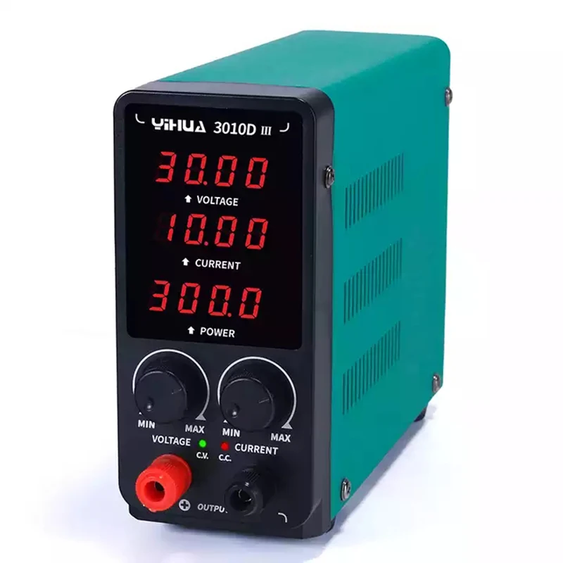 YIHUA 3010D-III 스위칭 DC 전원 공급 장치, 조정 가능한 30V 10A 5A 단일 출력 디지털 DC 전원 공급 장치