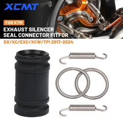 Motorcycle 2024 2-Stroke Exhaust Tailpipe Rubber Seal Gasket Sleeve Hose For KTM SX XC XCW EXC HUSQVARNA TE TC GASGAS