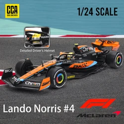 CCA MSZ 1:24 New McLaren F1 Team 2023 MCL60 4# Lando Norris 81# Oscar Piastri alloy car model toy series collection gift
