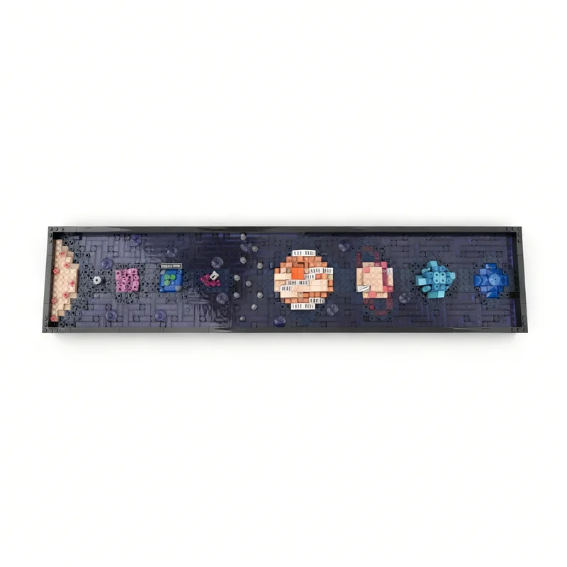 947pcs MOC Art Solar System - Milky Way Alternate Build Model Building Blocks Architecture Birthday 3D Assemble Creative DIY