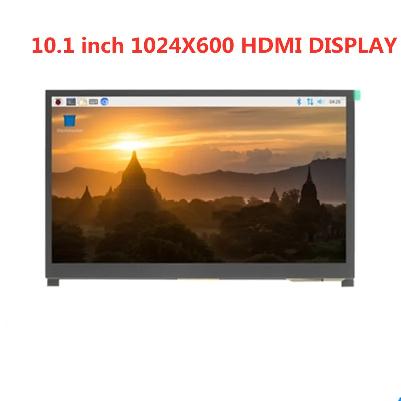 10.1 "polegadas 1024*600 hdmi ips tft lcd módulo display monitor tela usb capacitivo painel de toque áudio para raspberry pi
