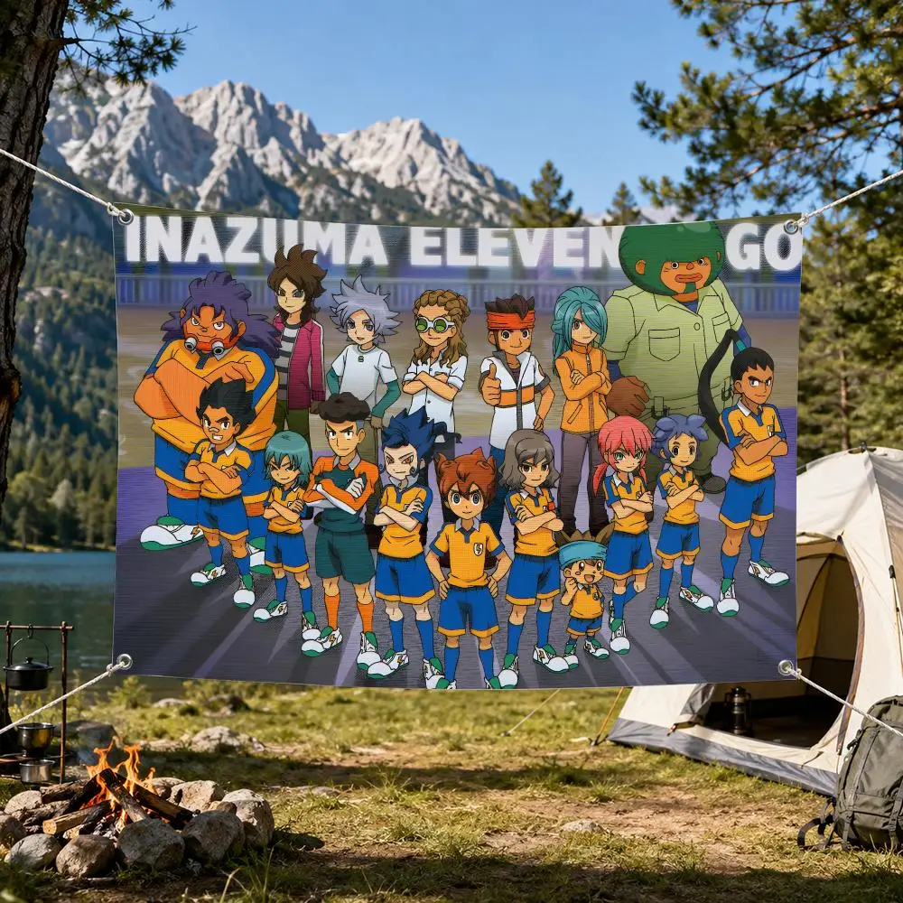 Anime I-Inazuma Eleven Flags Aesthetic Wall Tapestry Printed Wall Hanging Living Room Party Outdoor Decor
