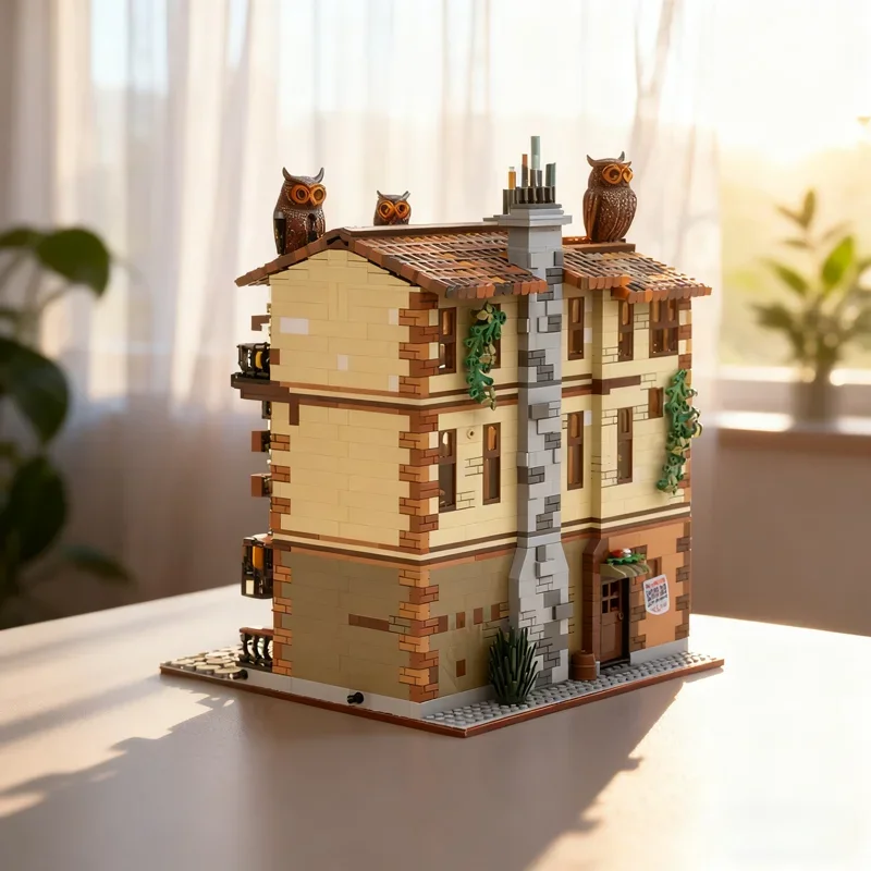 

3738pcs MOC Balcony Juliet Modulared Model Building blocks Architecture Assemble DIY creative idea Christmas gifts toy Education