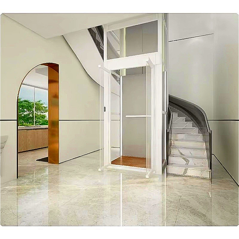 Contemporary Design Pitless Residential Elevator 320kg 4 Floors 0.4m s Easy Installation Customized For Townhouse