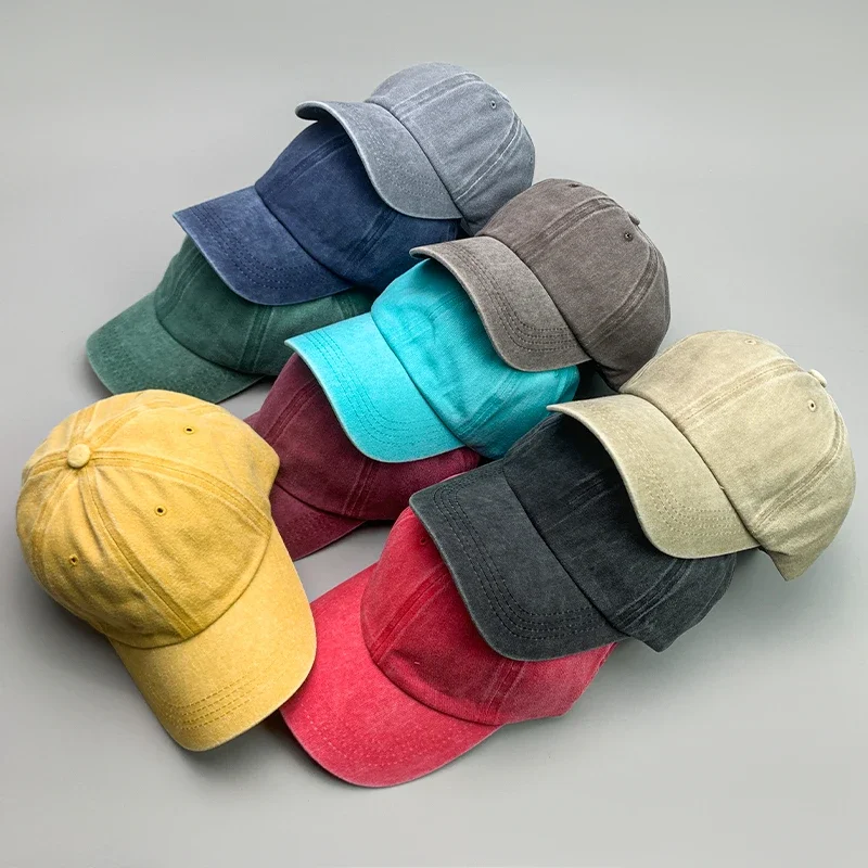 

New Kpop Classic Solid Color All-Match Men Women Baseball Hats Cotton Funny Harajuku Breathable Unisex Street Fashion Sport Caps