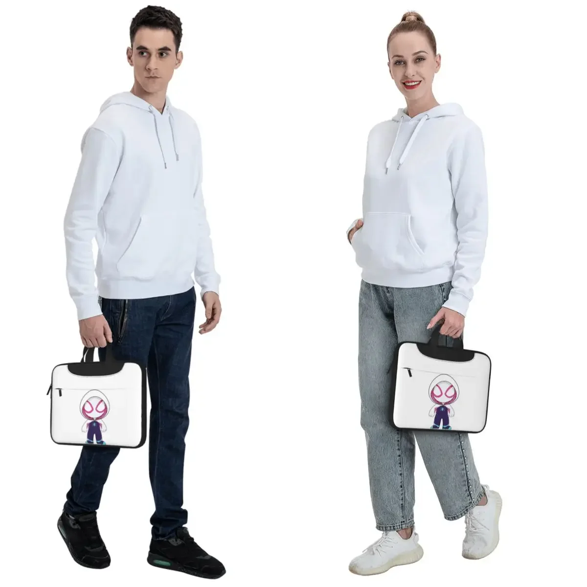 Ghost Spider Crossbody Laptop Bag Case Computer Bag Resistant Protective Notebook Pouch for Lenovo