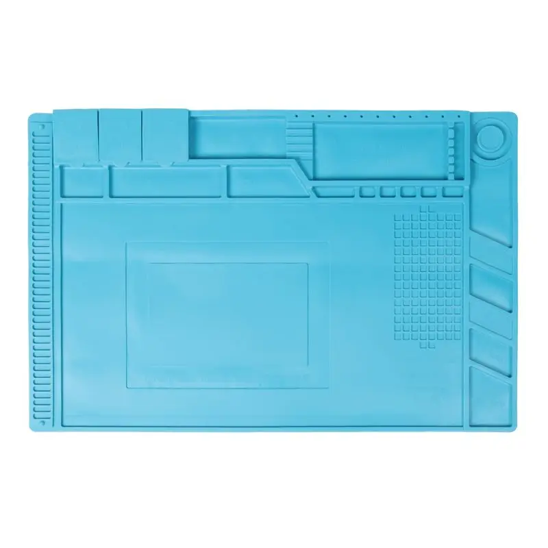 PZHI-ESD Heat Insulation Working Mat Heat-Resistant BGA Soldering Station Repair Insulation Pad Insulator Pad Maintenance Platfo