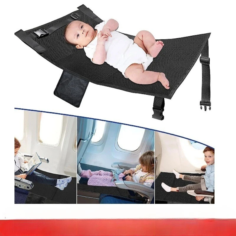Portable Children's Airplane Travel Bed Baby Airplane Car Seat Rest Hammock Extender Airplane Foot Pedal