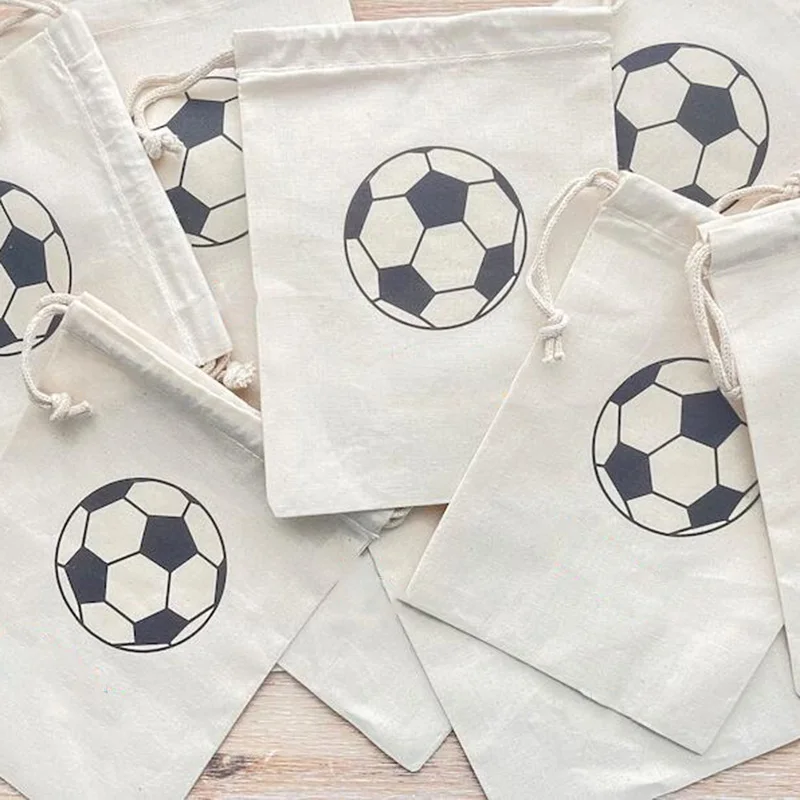 5pcs gift bag Sports Team Soccer themed kid boy 6th 7th 8th 9th 10th 16th 21st birthday Party decoration welcome thank you favor